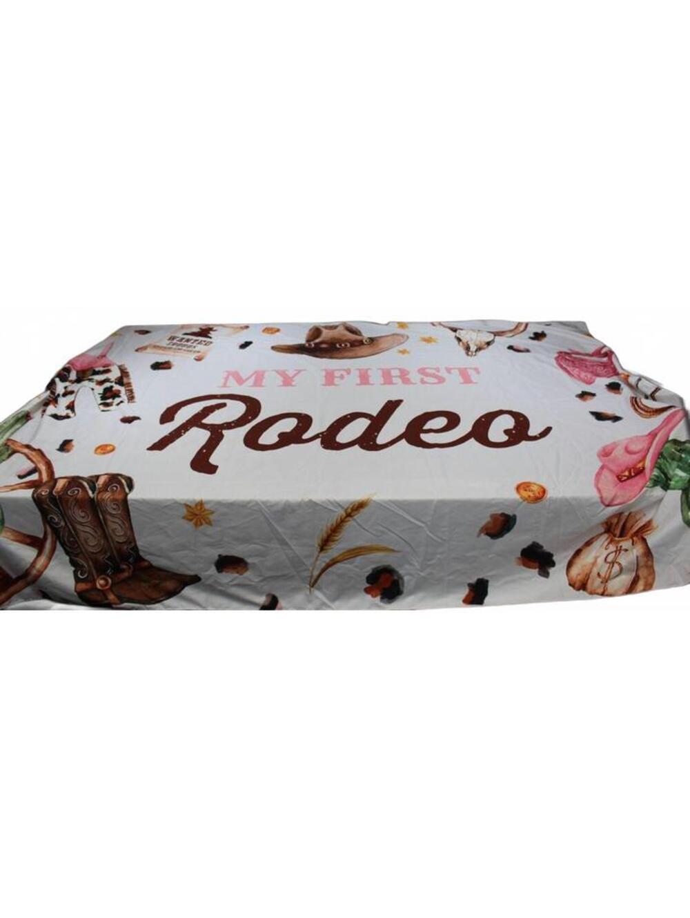 My First Rodeo Western Print Party Backdrop 81" x 114"